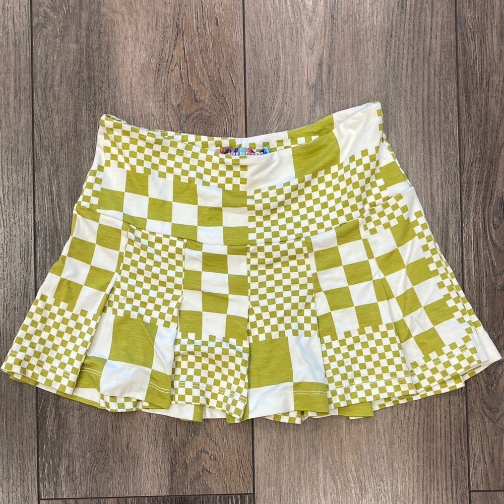 Urban Outfitters, Checkered, Mini, skirt, stretchy, summer, beach, dance, y2k